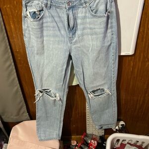 American Eagle Outfitters Light Blue High Rise Jeans